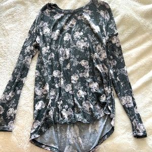 Long sleeve floral shirt